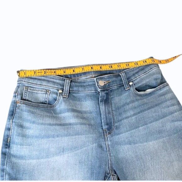 Chicos Perfect Stretch Girlfriend Jeans Womens US 4 Medium Wash Straight Ankle - Picture 6 of 8